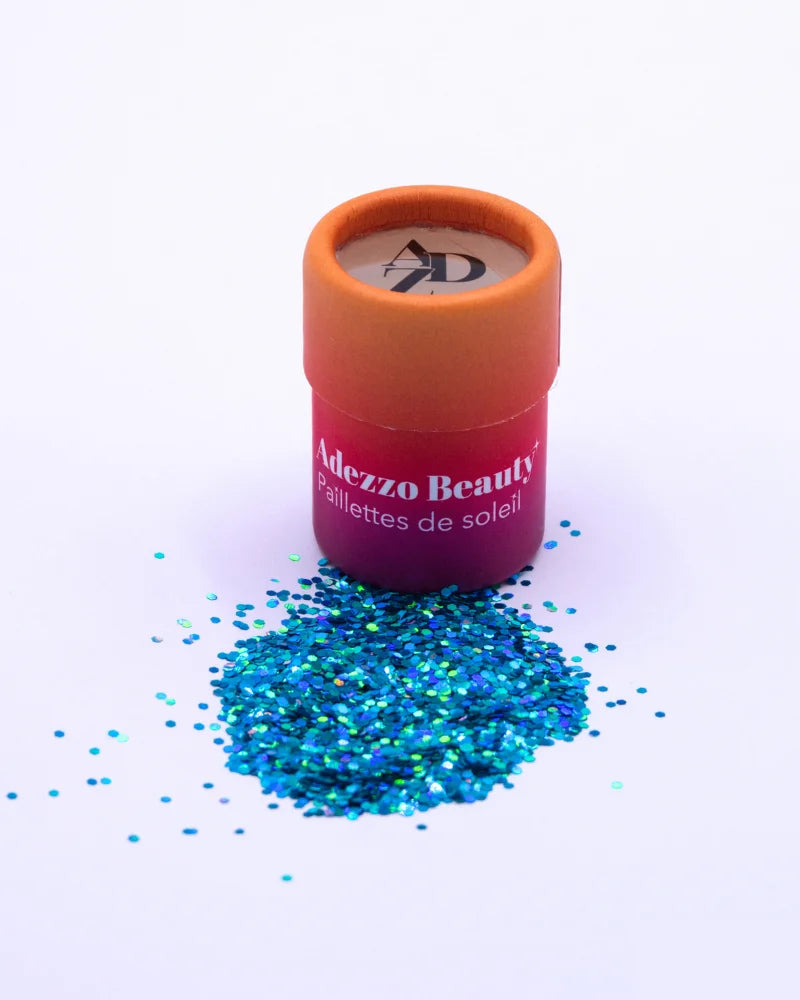 Paillettes biodégradables Schtroumpf’ête moyennes