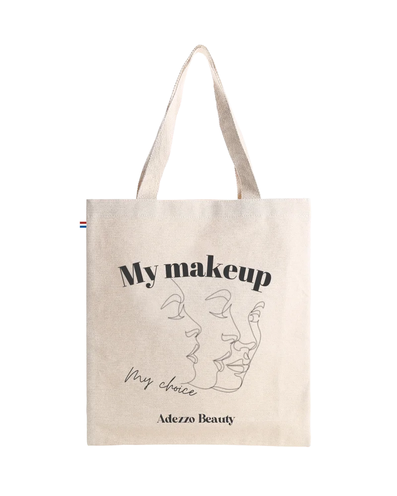 Affirmez votre look en arborant vos maquillages les plus osés accompagnés de votre tote bag « My makeup, My face, My choice ». Super pratique pour transporter, vos palettes de fards à paupières Escape by Indy, 
